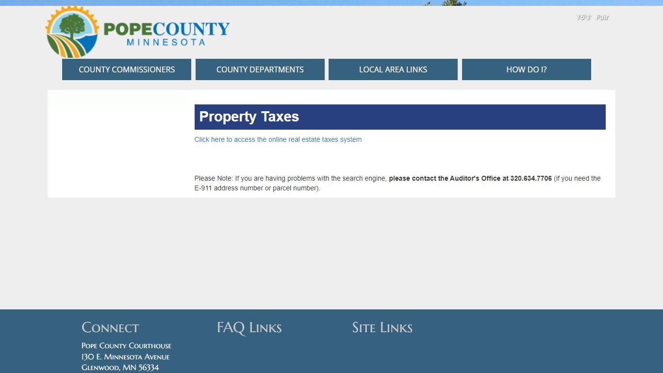 Welcome to Pope County Minnesota - Property Taxes